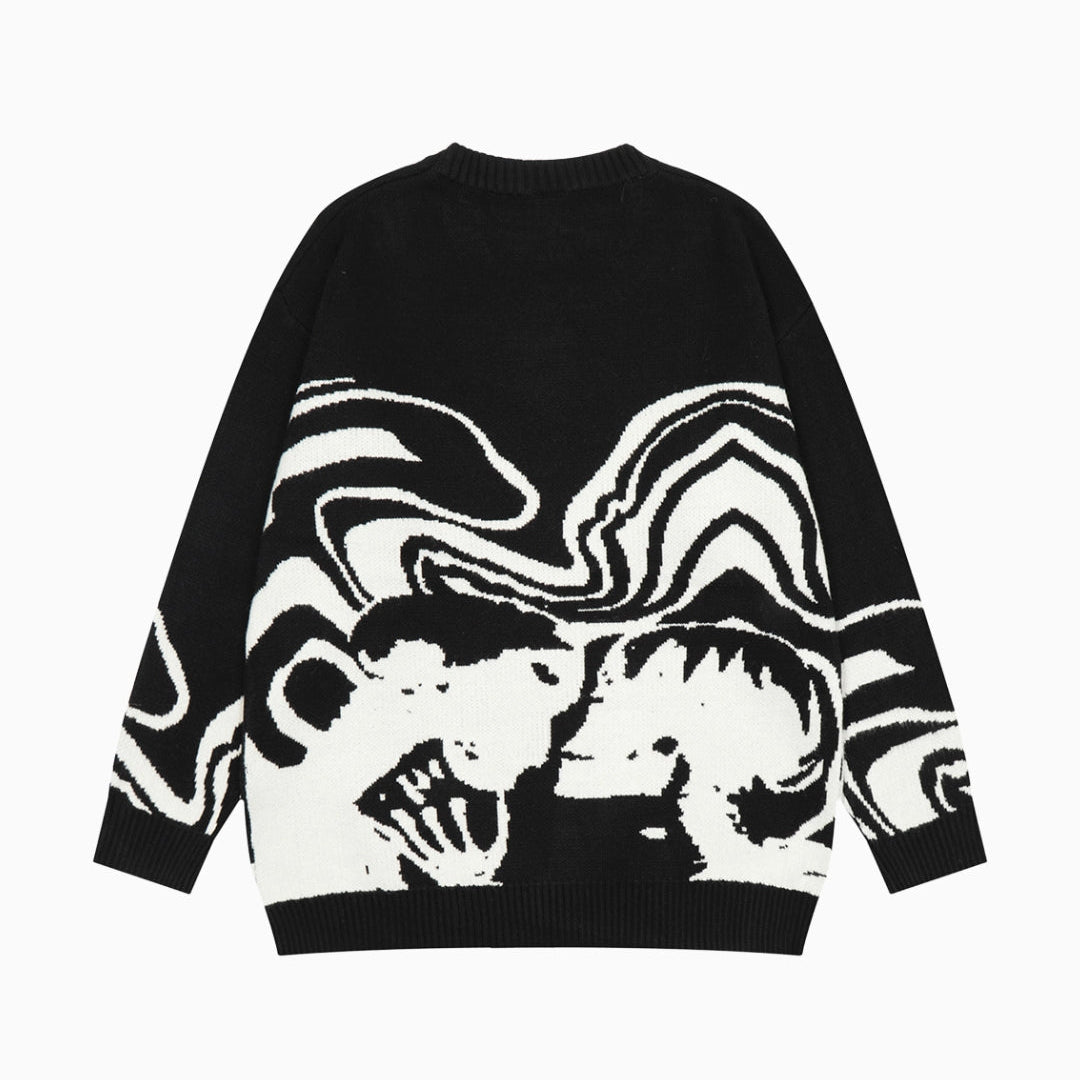 Thorne - Vintage Bones Graphic Knit Sweater