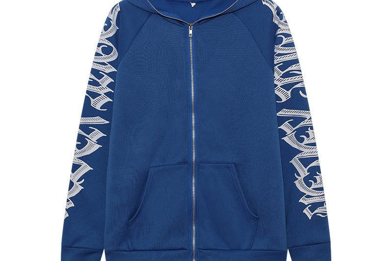 Full zip bleu