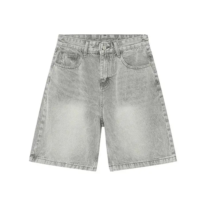 【WONDER WONDER】Kaeon Vintage Washed Denim Half Bermuda PT Dark wash denim 1960s 70s ladies Bermuda western shorts M